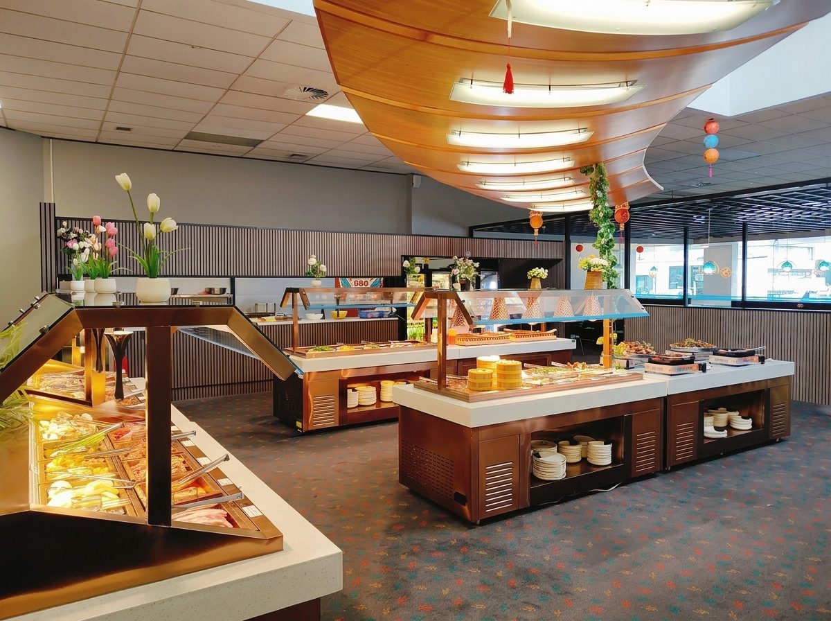 King BBQ Buffet 御膳坊烧烤自助 dining hall and buffet stations